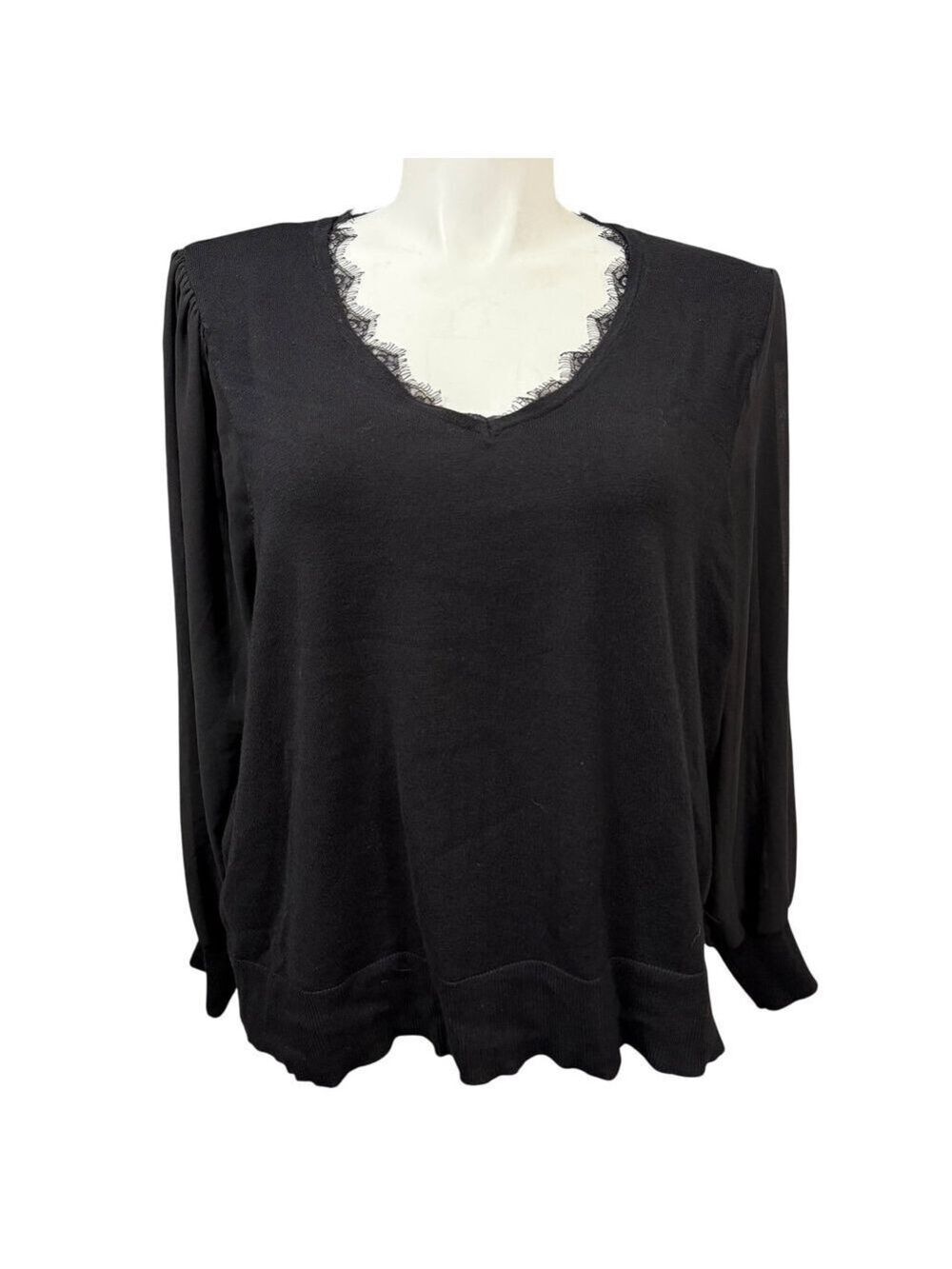 Society‎ 212 Sweater Long Sleeve Black Size 2X